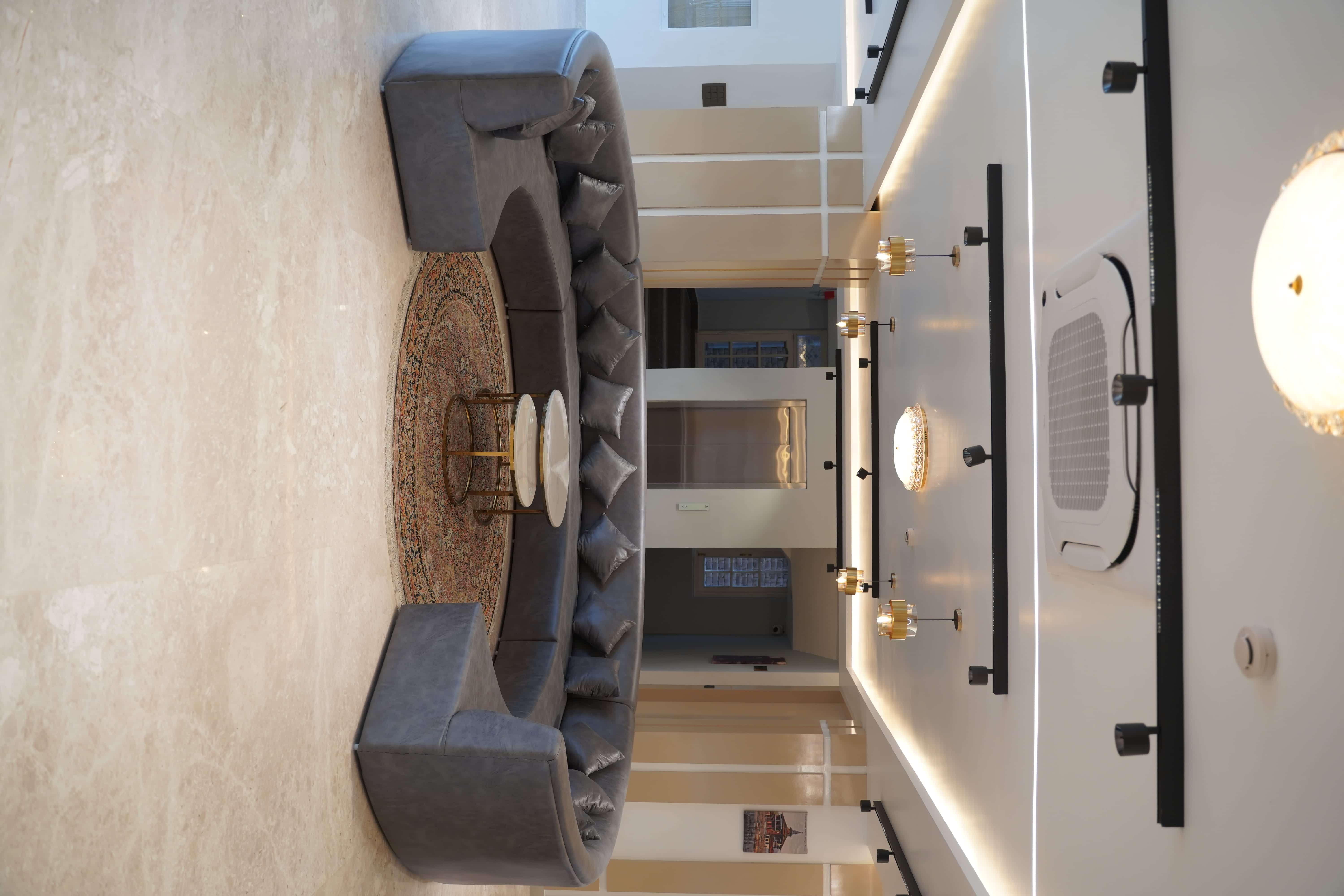 Hotel balcony offering breathtaking views of Kashmir valley and mountains